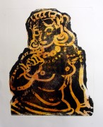 hindu goddess litho,34in x 26in